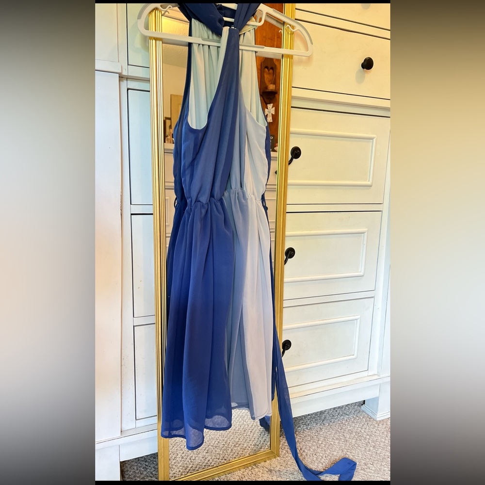 Halter Style Tinley Ombre Dress - Medium